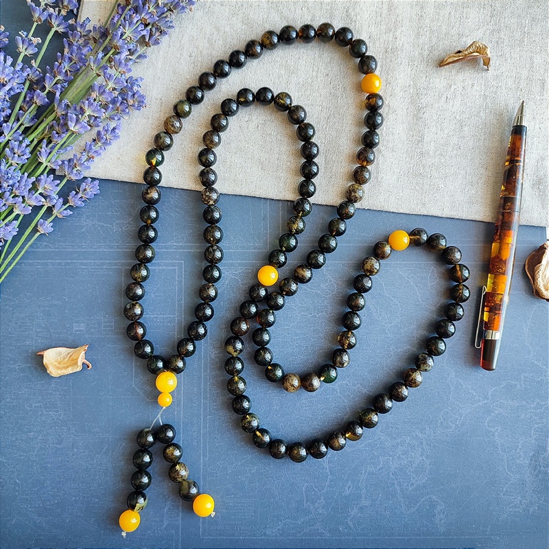 Четки буддийские, янтарь 9026100197 (4)