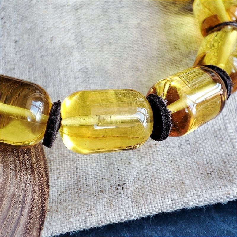 Браслет "Бочата" янтарь