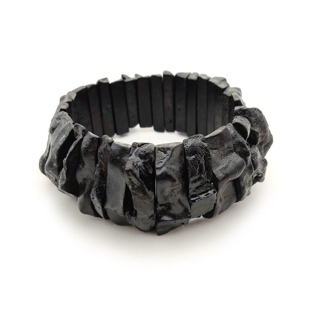 Браслет "Уголек" янтарь