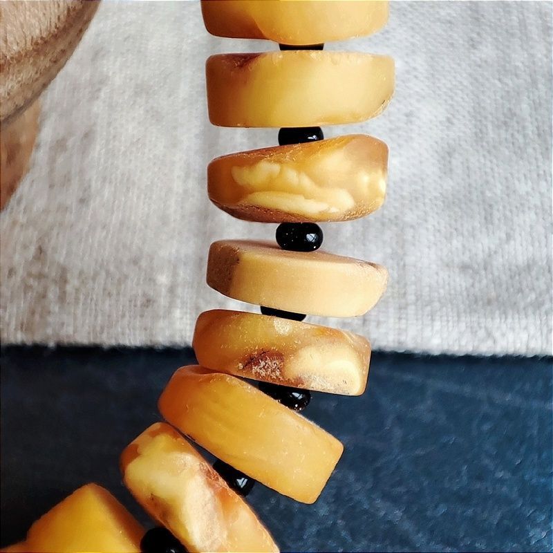 Браслет "Таблетка" янтарь