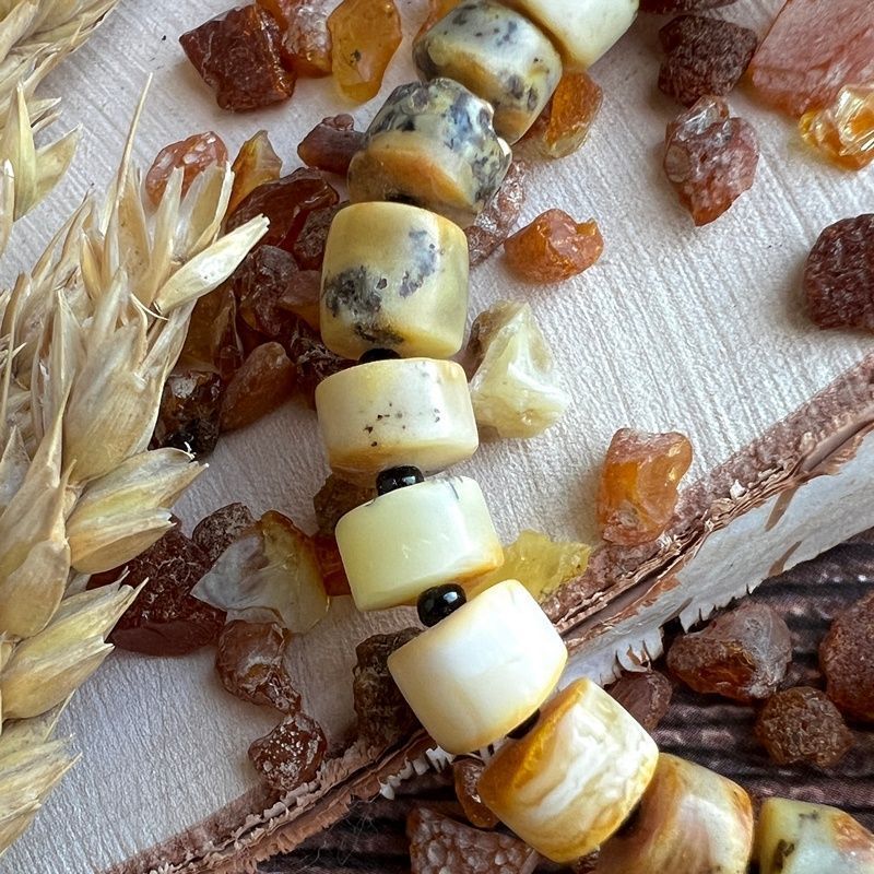 Браслет "Пеньки" Янтарь