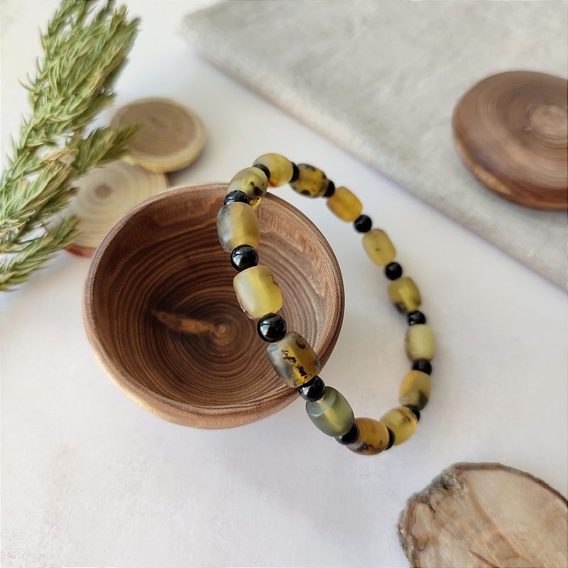 Браслет "Бочата" янтарь