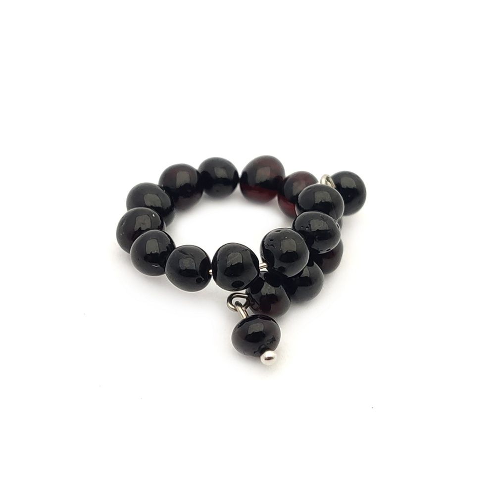 Кольцо Шар янтарь