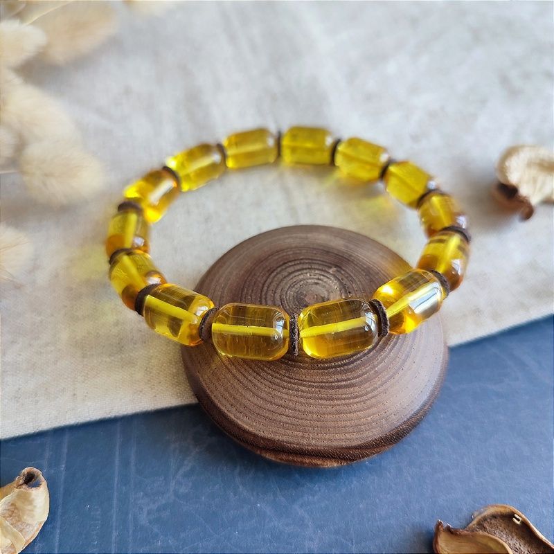 Браслет "Бочата" янтарь