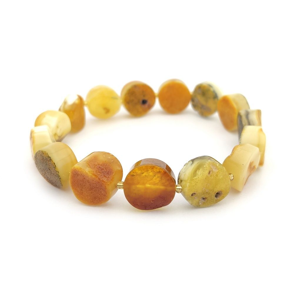 Браслет "Таблетка" янтарь