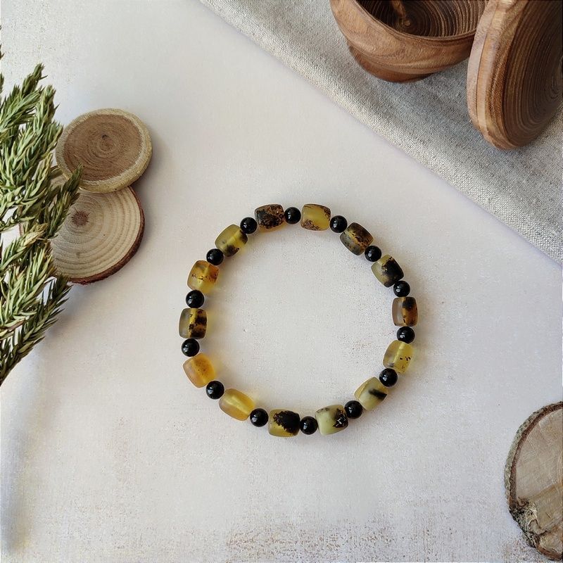 Браслет "Бочата" янтарь