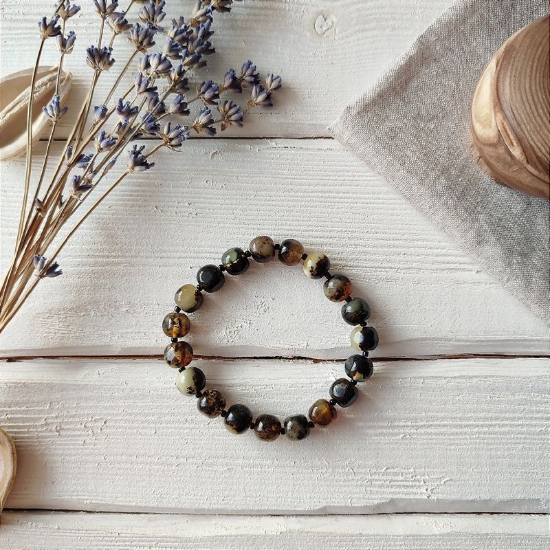 Браслет "Куб" янтарь