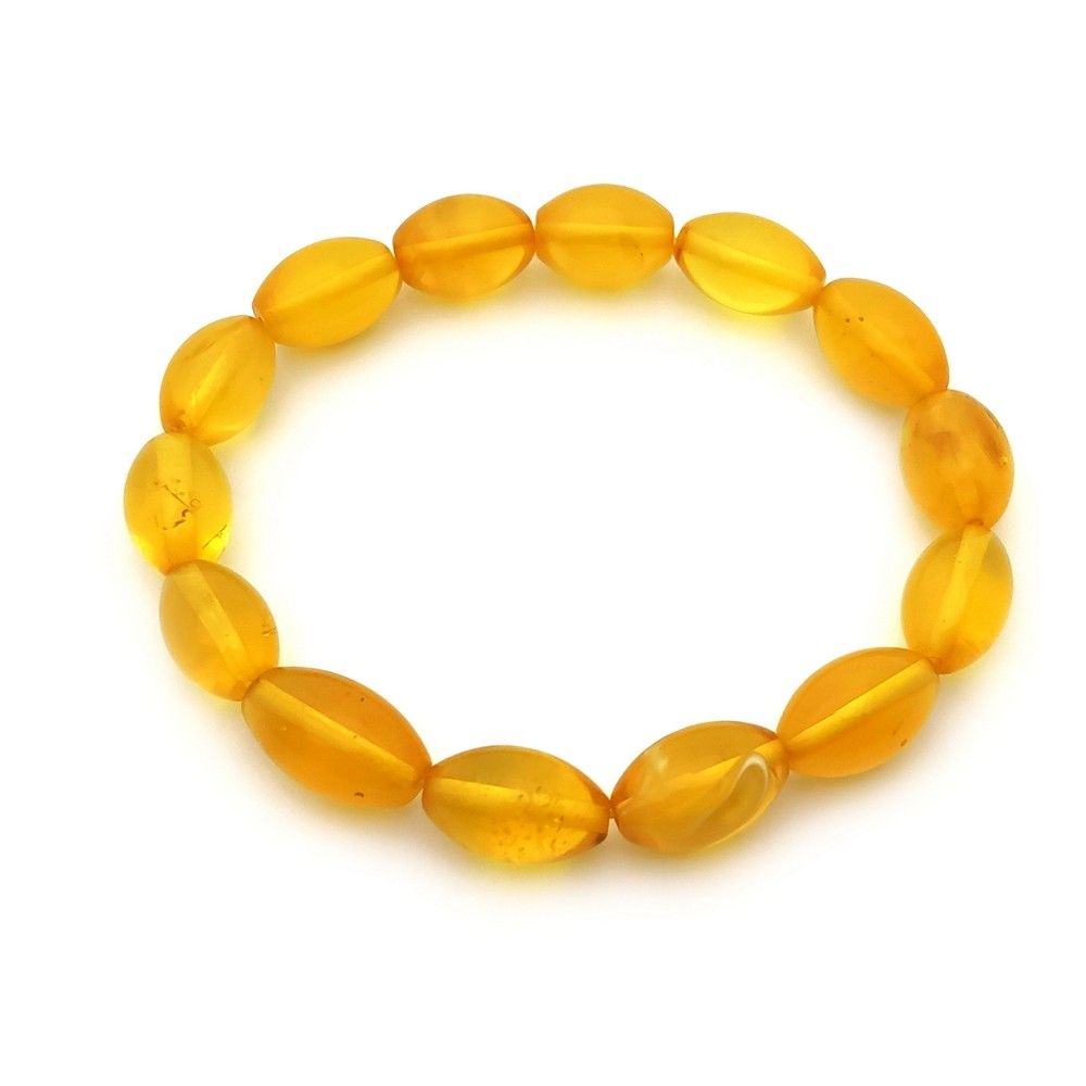 Браслет "Оливка" янтарь