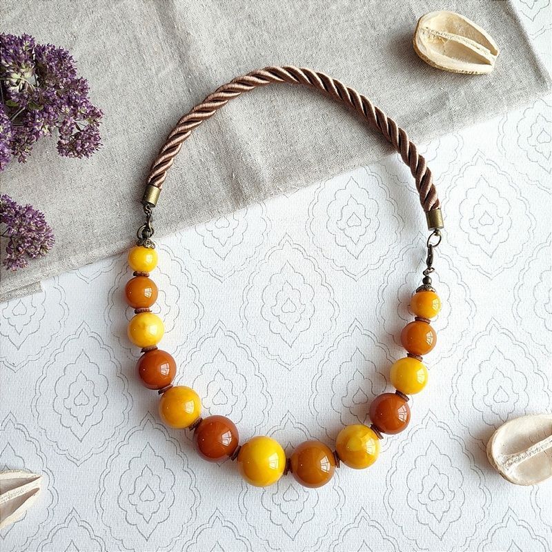 Колье 2 в 1,  Янт.Пресс