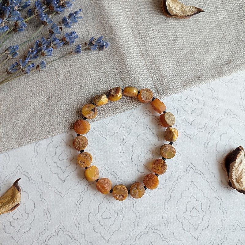 Браслет "Таблетка" янтарь