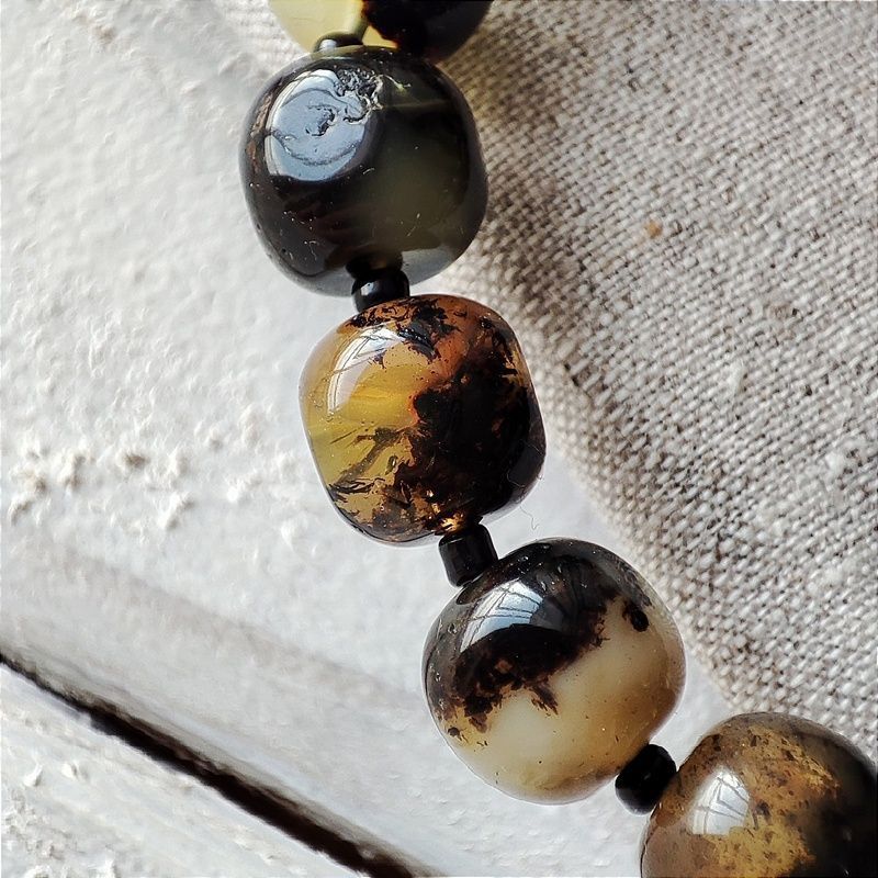 Браслет "Куб" янтарь