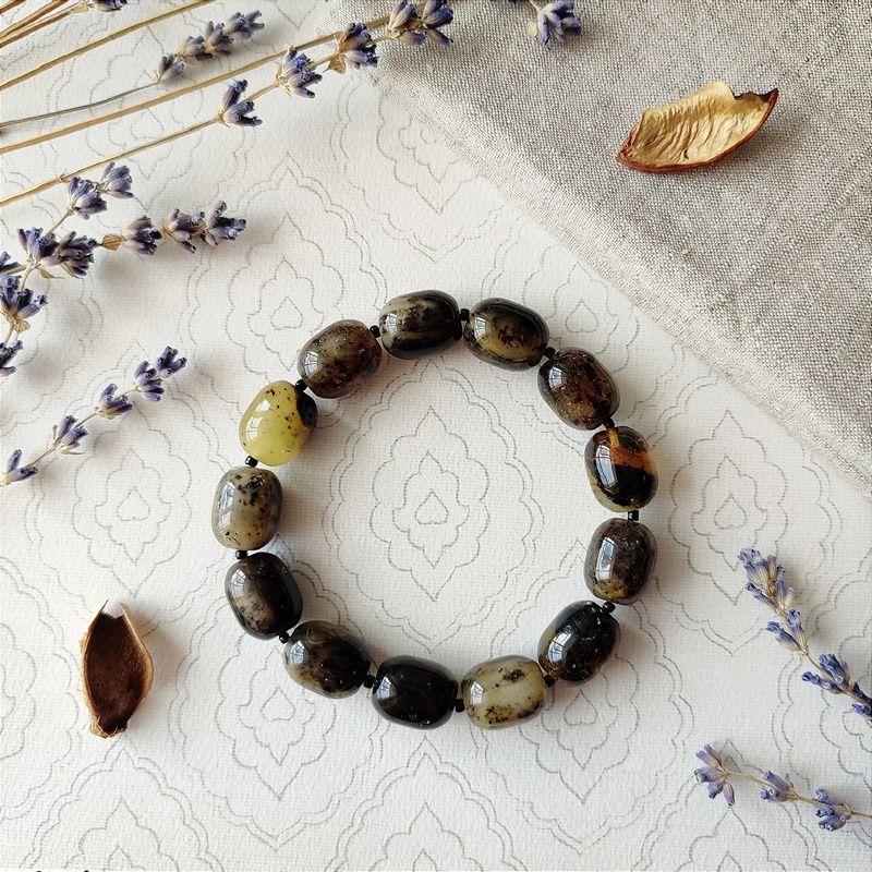 Браслет "Бочата" янтарь