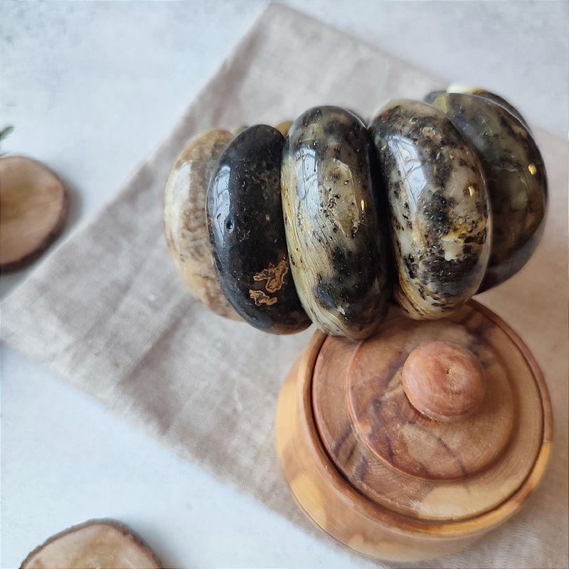 Браслет "Мандарин" янтарь