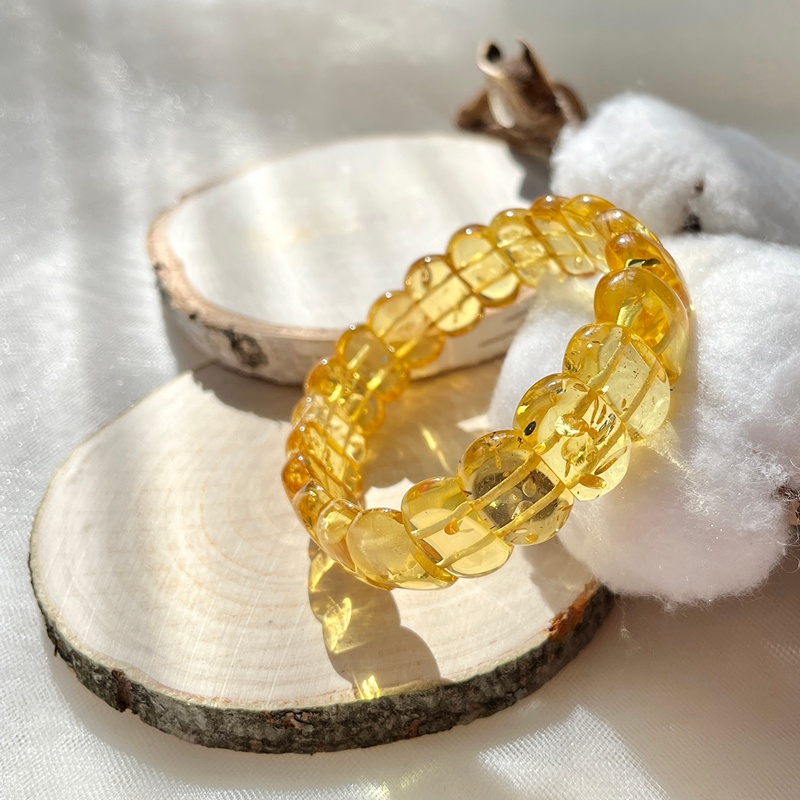 Браслет "Мандарин" янтарь