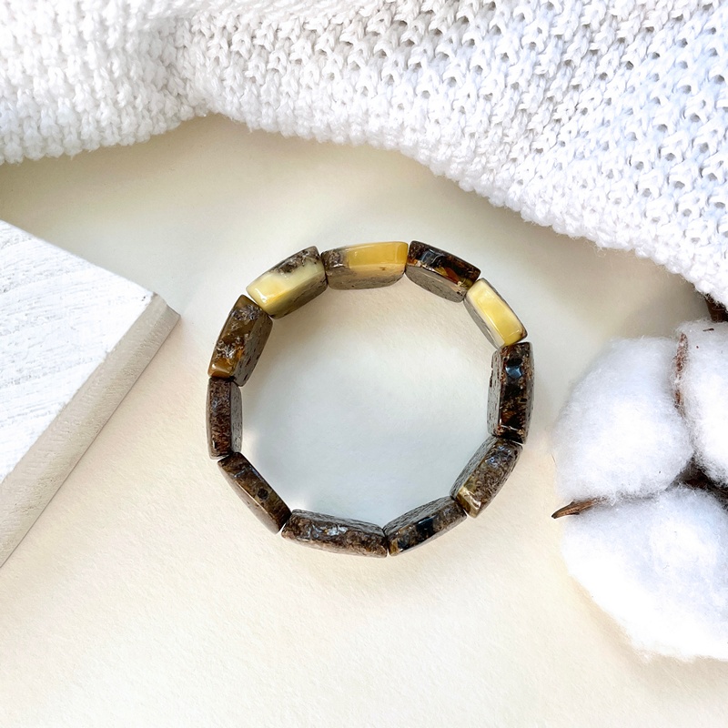 Браслет пласт. янтарь 32119546-1