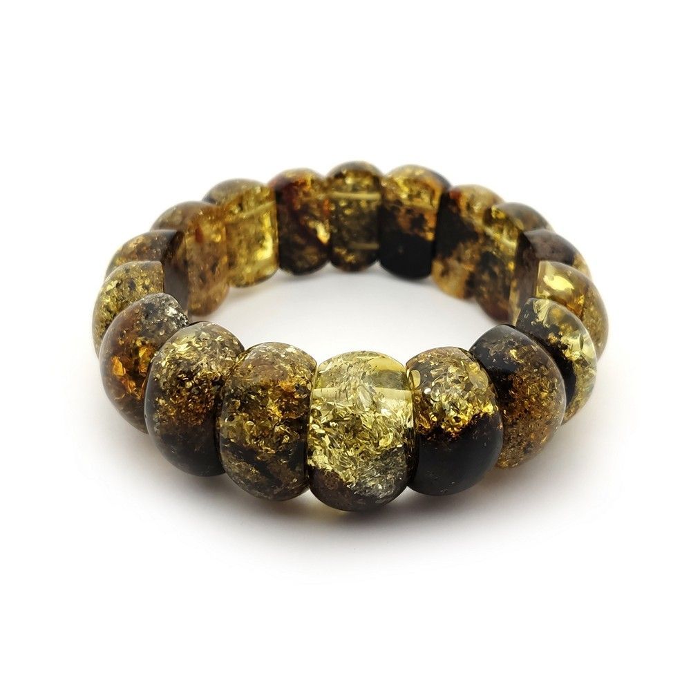 Браслет "Мандарин" янтарь