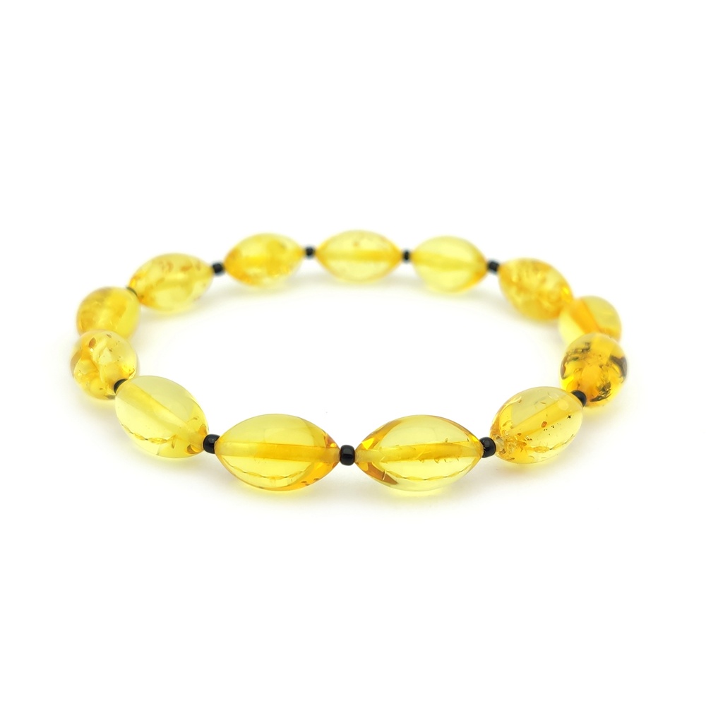 Браслет "Оливка" янтарь