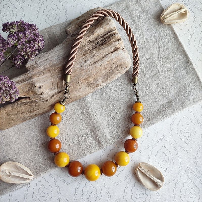 Колье 2 в 1,  Янт.Пресс