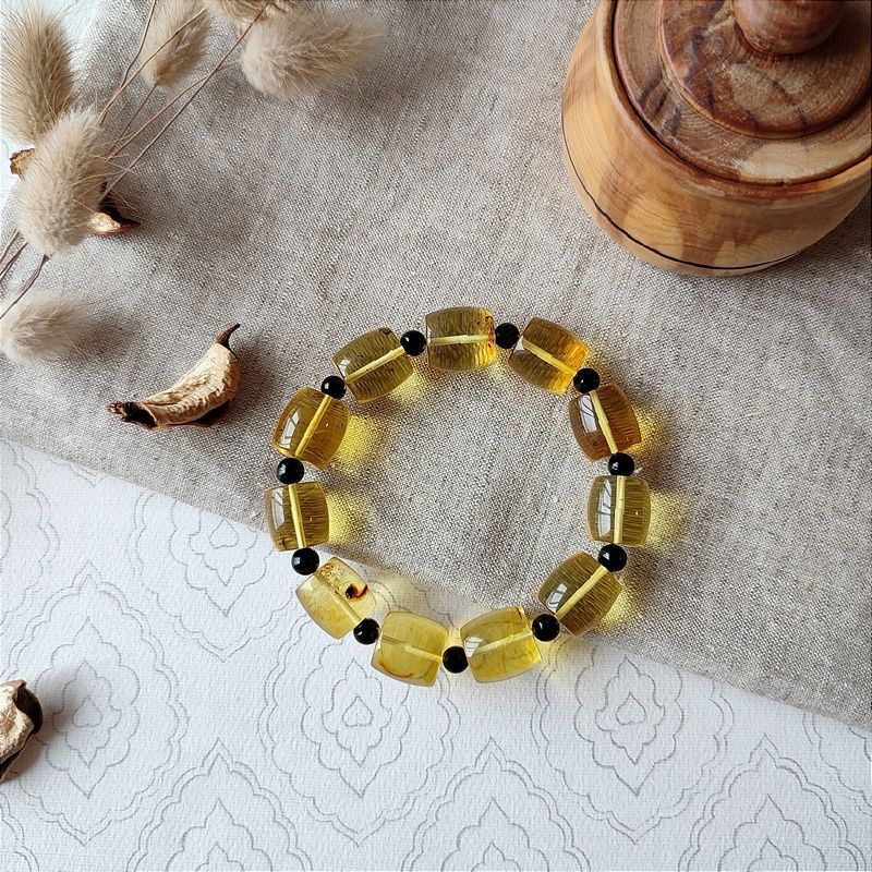 Браслет "Бочата" янтарь