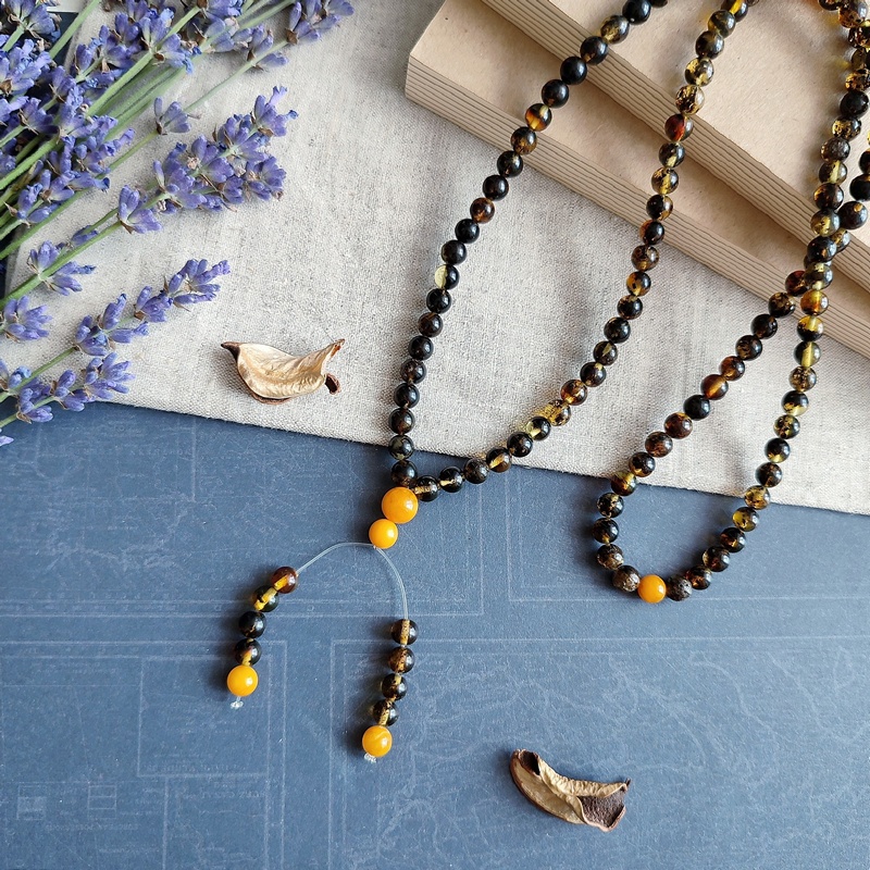 Четки буддийские, янтарь 9216100199 (3)