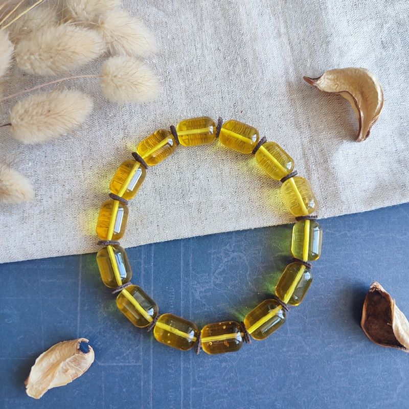 Браслет "Бочата" янтарь