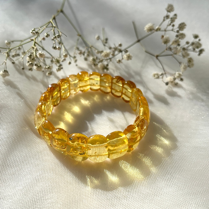 Браслет "Мандарин" янтарь