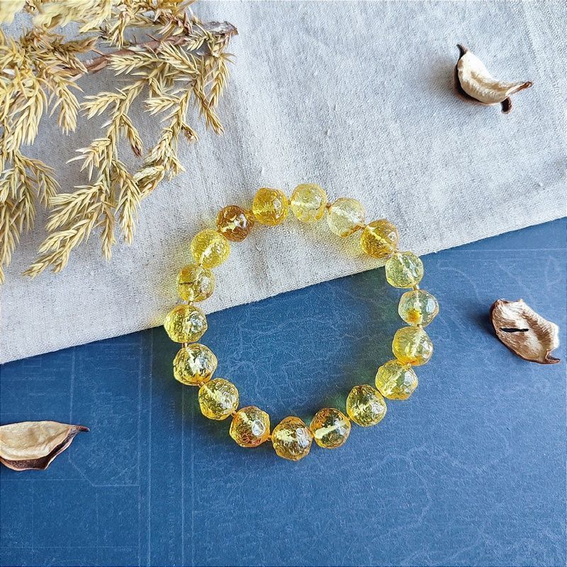 Браслет "Кусанка" янтарь