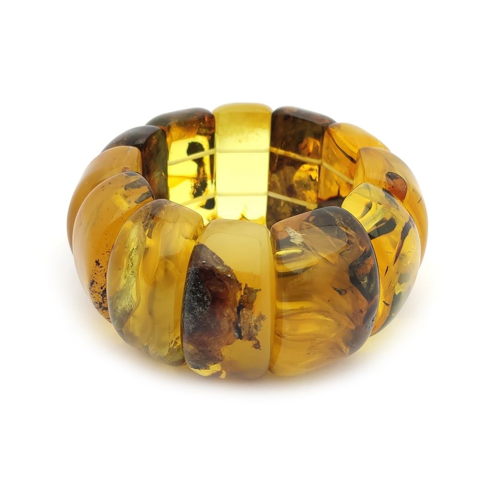 Браслет "Мандарин" янтарь