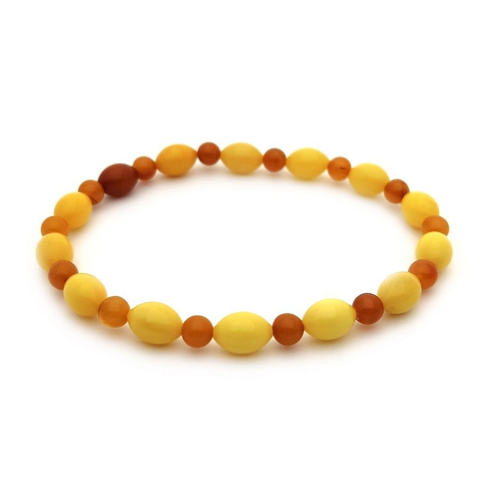 Браслет "Оливка" янтарь