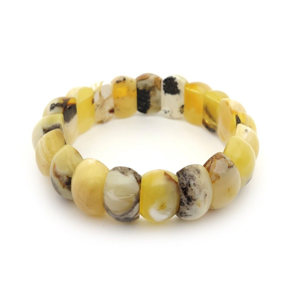 Браслет "Черепашка" янтарь