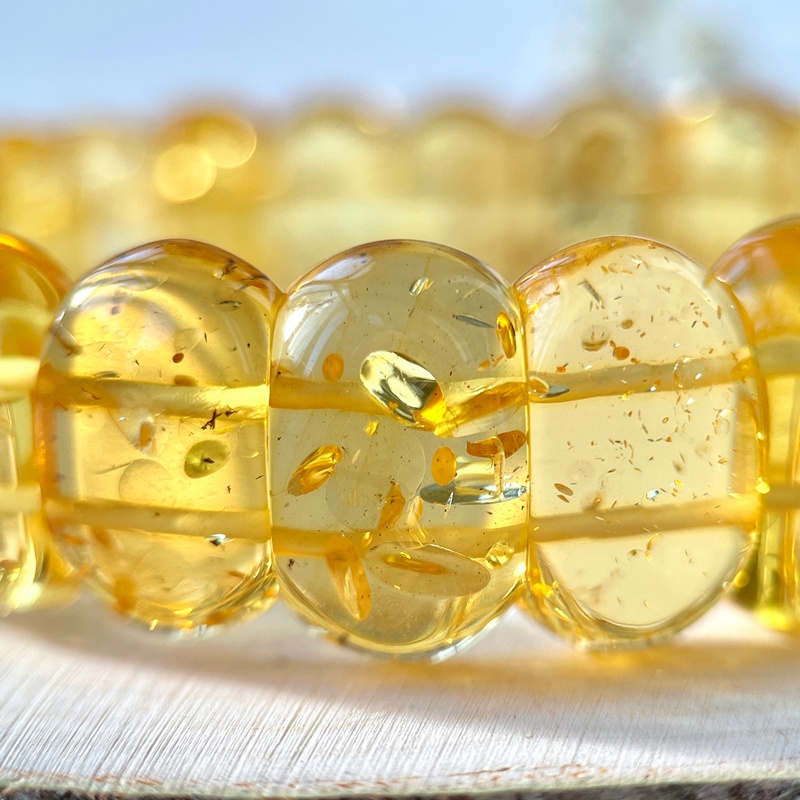 Браслет "Мандарин" янтарь