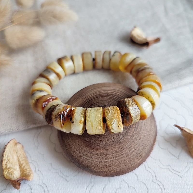 Браслет "Таблетка" янтарь