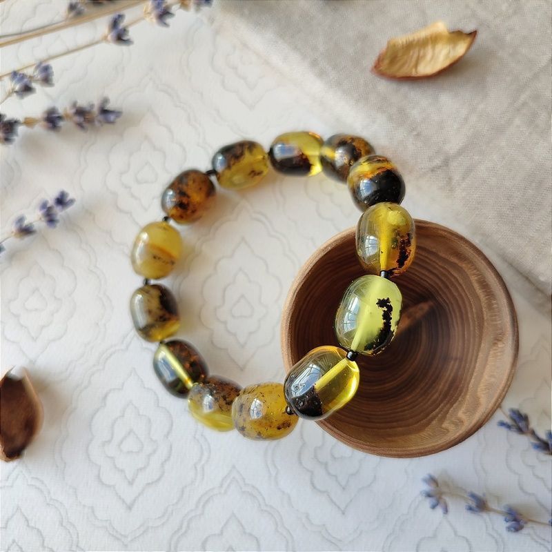 Браслет "Бочата" янтарь