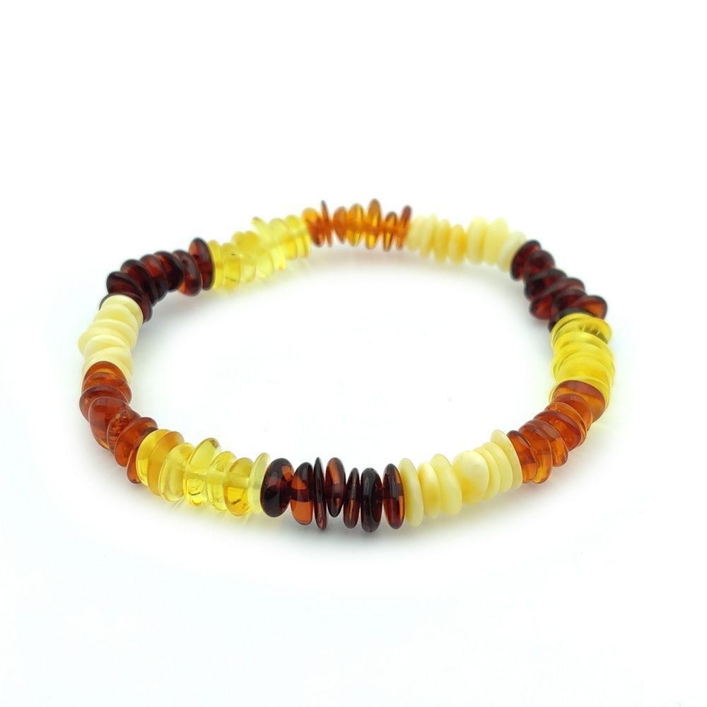 Браслет "Галька" янтарь