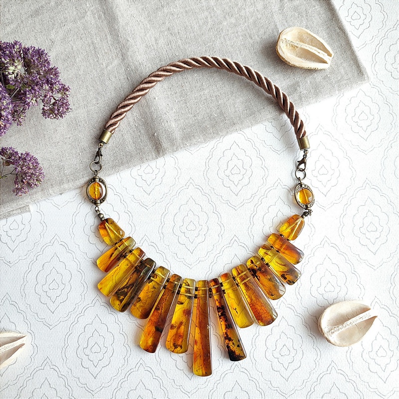 Колье Янтарь 7422319511 (1)
