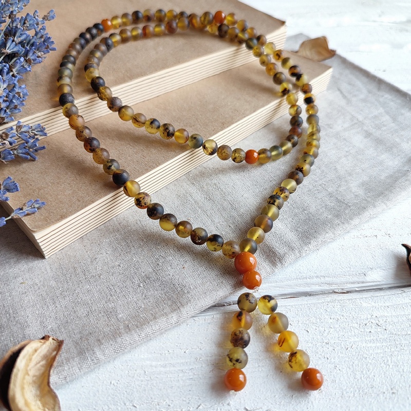 Четки будддийские янтарь 9206100234 (2)