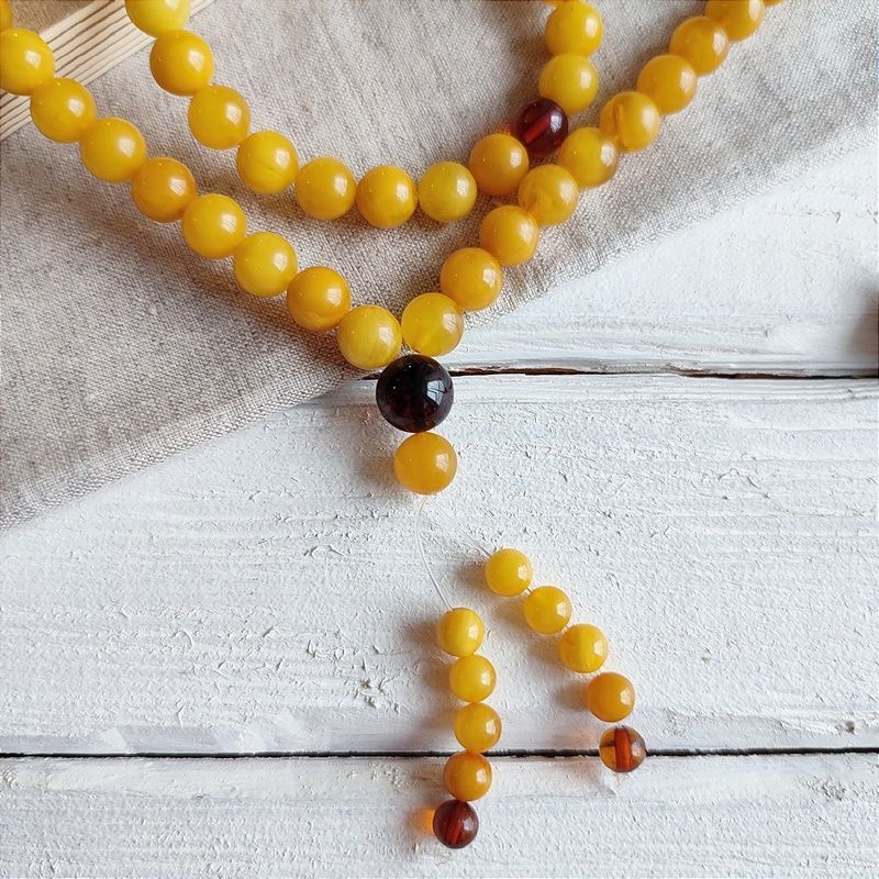 Четки буддийские янтарь