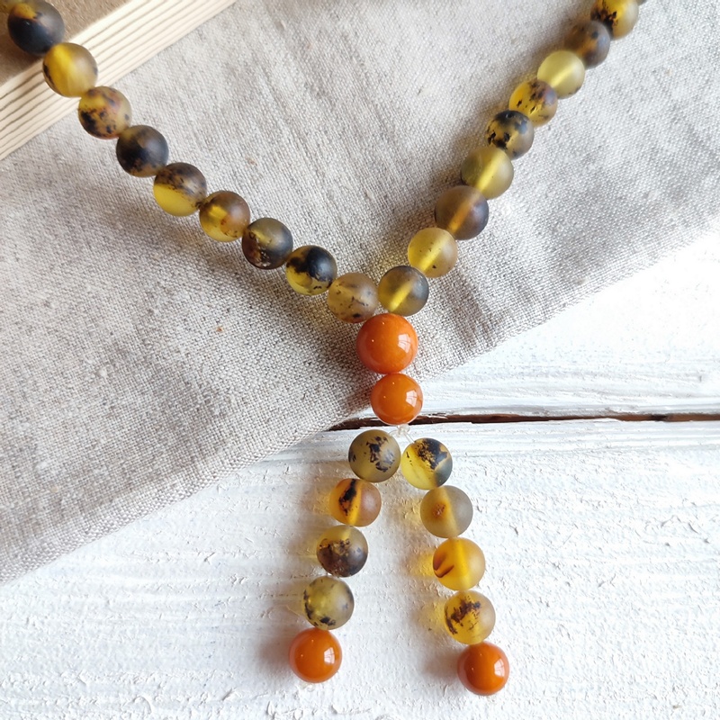 Четки будддийские янтарь 9206100234 (3)