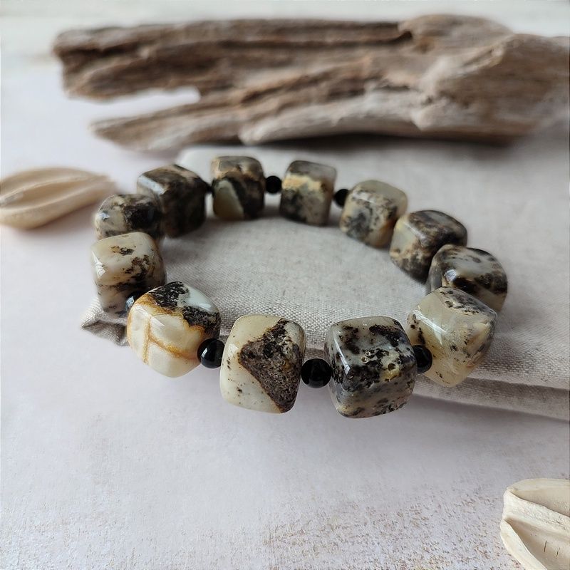 Браслет "Куб" янтарь