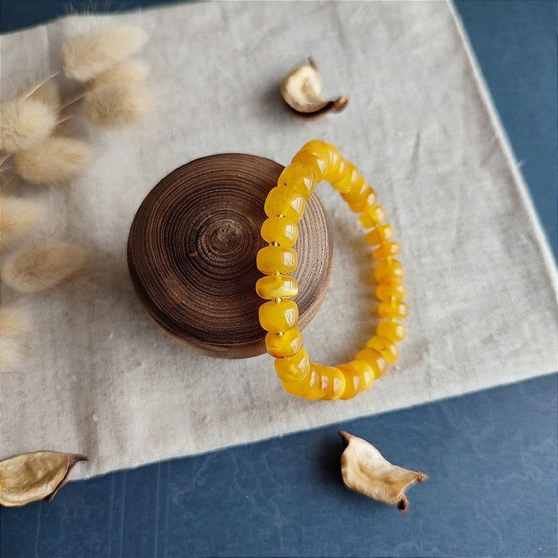 Браслет "Таблетка" янтарь