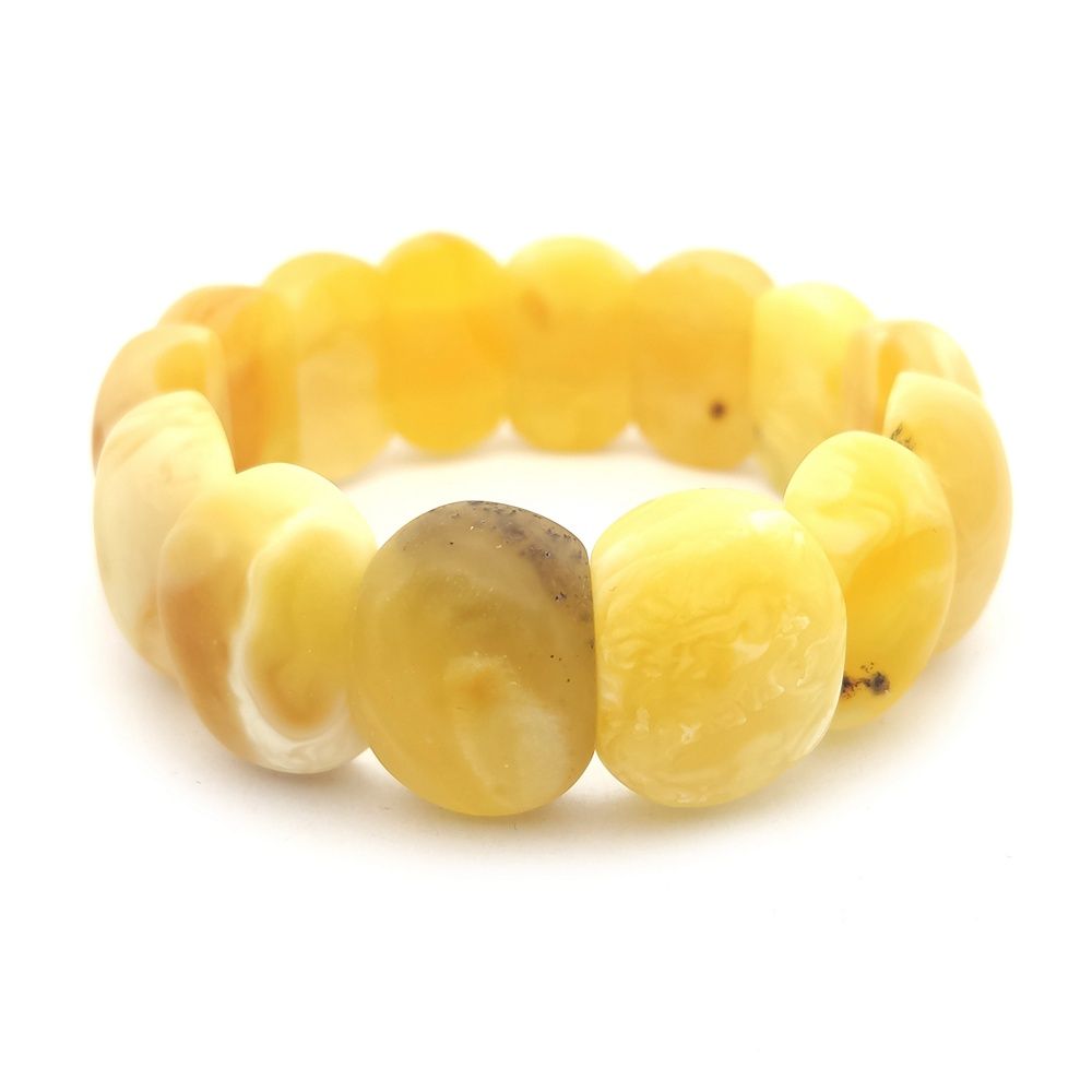 Браслет "Черепашка" янтарь