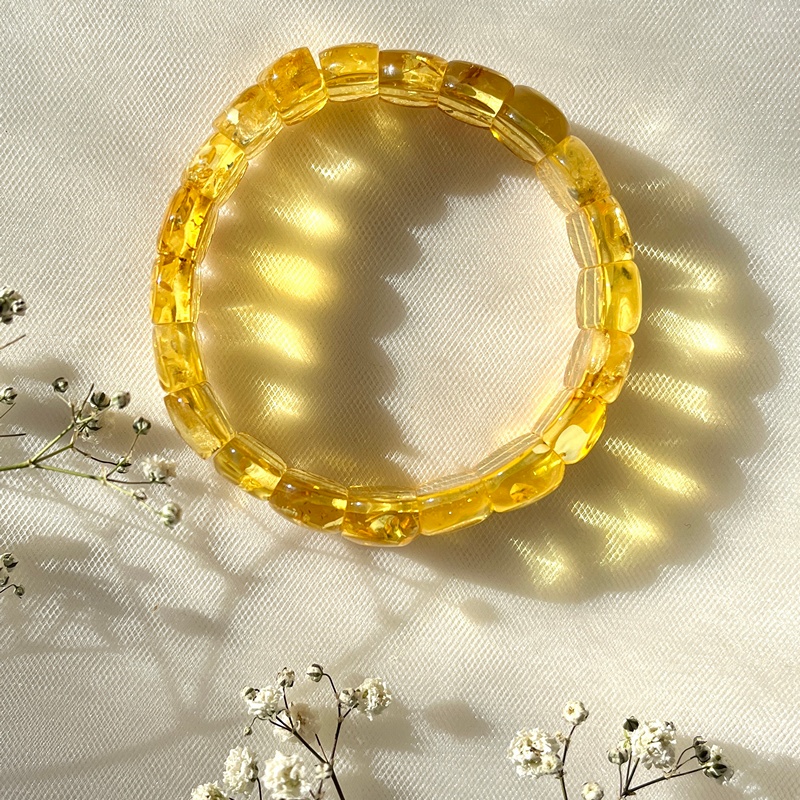 Браслет "Мандарин" янтарь