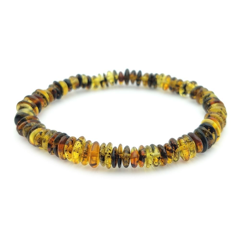 Браслет "Галька" янтарь