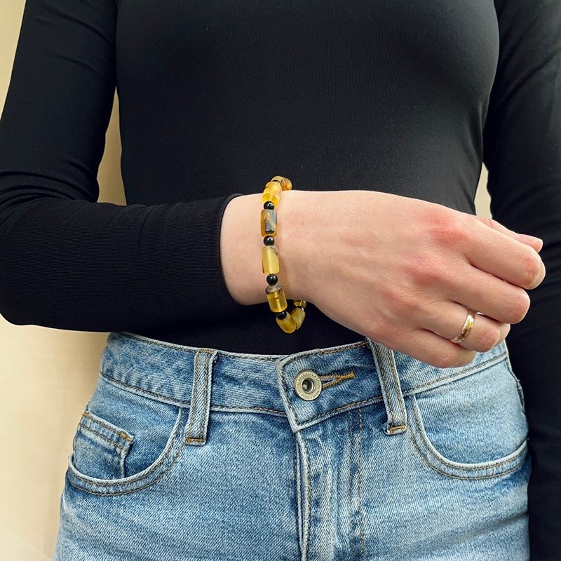 Браслет "Бочата" янтарь