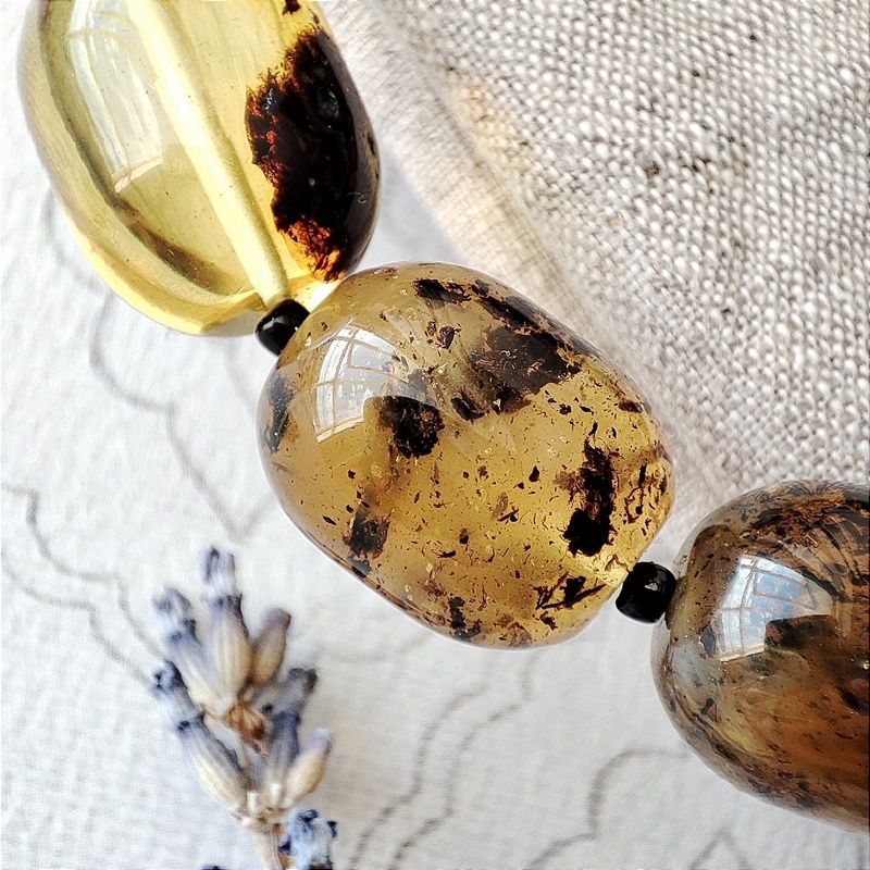 Браслет "Бочата" янтарь