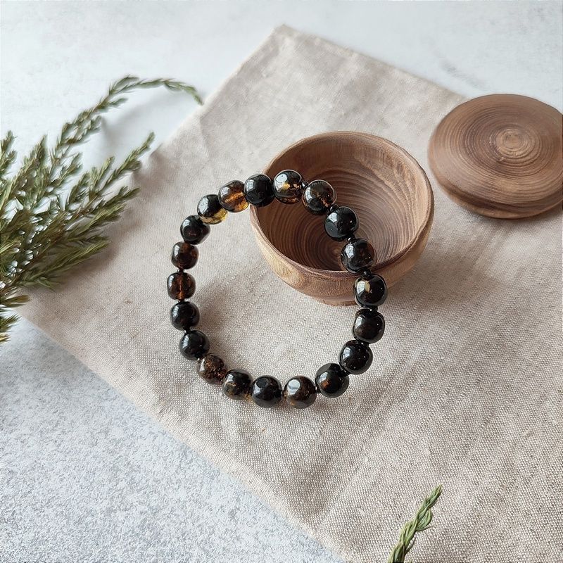 Браслет "Куб" янтарь