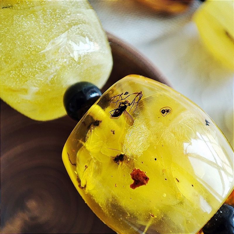 Браслет "Бочата" янтарь