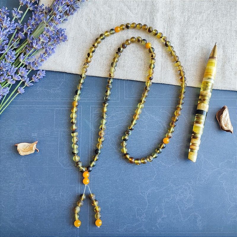 Четки будд. янтарь