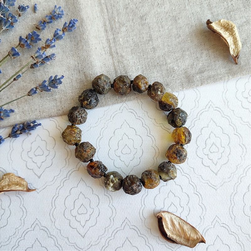 Браслет "Кусанка" янтарь