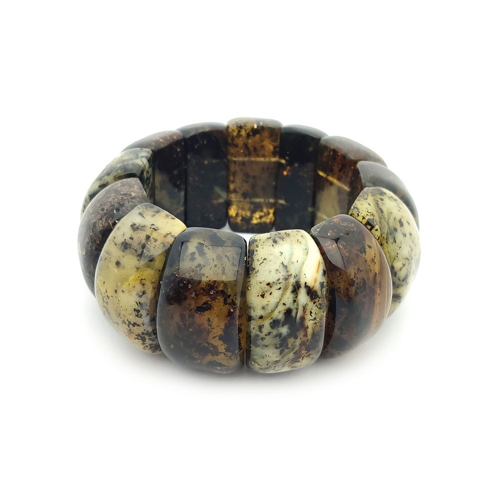 Браслет "Мандарин" янтарь